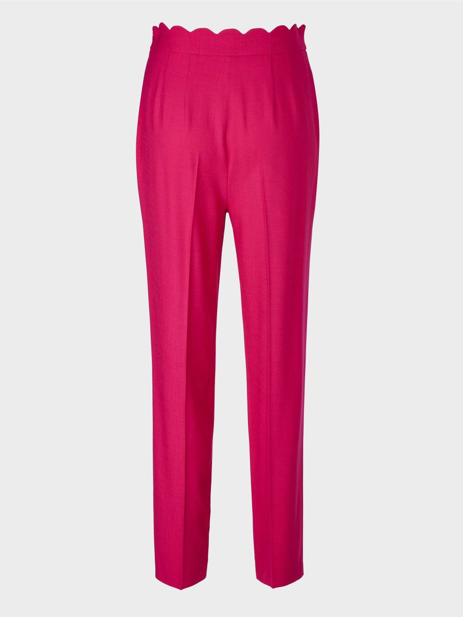 Marc Cain Sanaa Model With A Wavy Waistband Pants