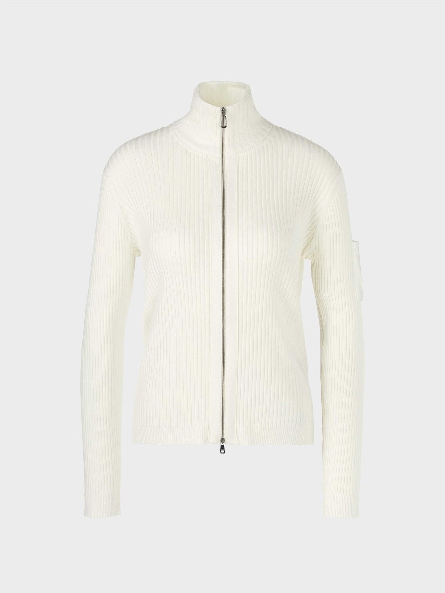 Marc Cain Fine Knit Cardigan With Zip Knit