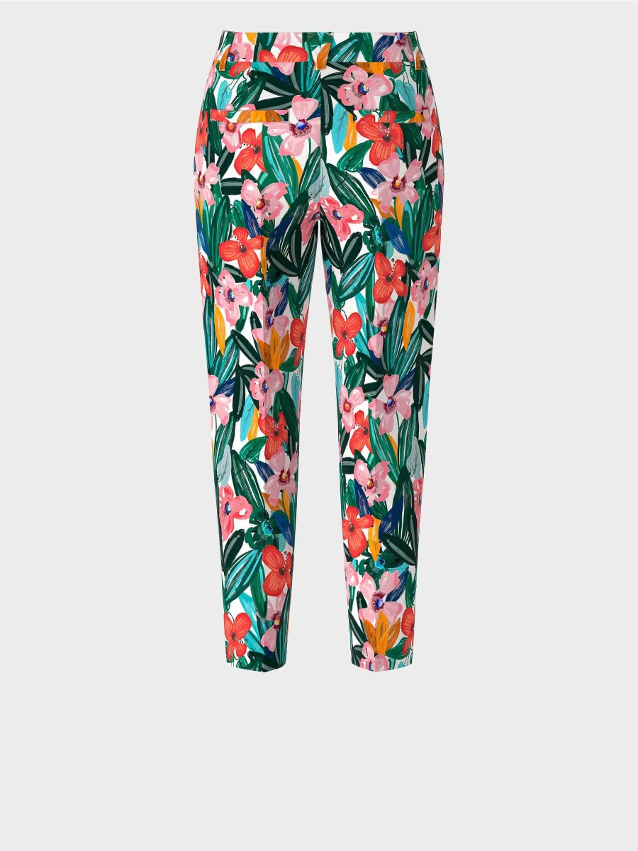 Marc Cain Franca Model In A Floral Design Pants