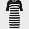 Marc Cain Dress With Block Stripes "Rethink Together" Knit