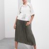 Marc Cain Midi-Length Skirt With Pleats Rocke