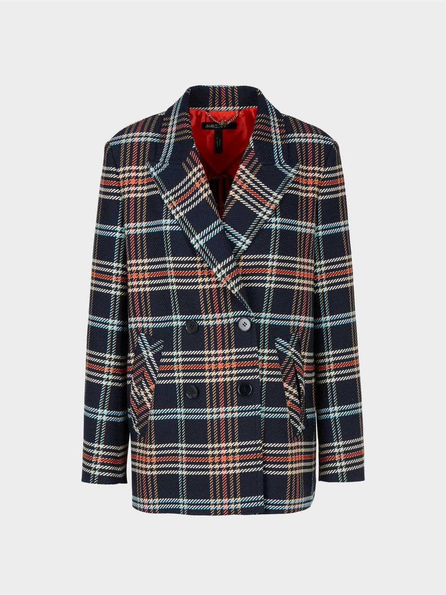 Marc Cain Blazer With Check Pattern Blazer