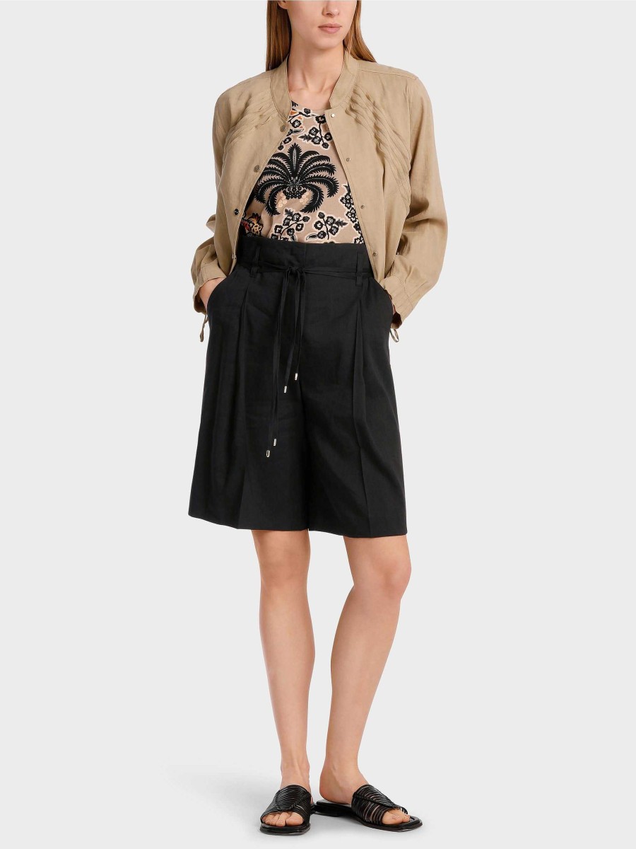 Marc Cain Model Wichita Trousers In Paperbag Style Pants