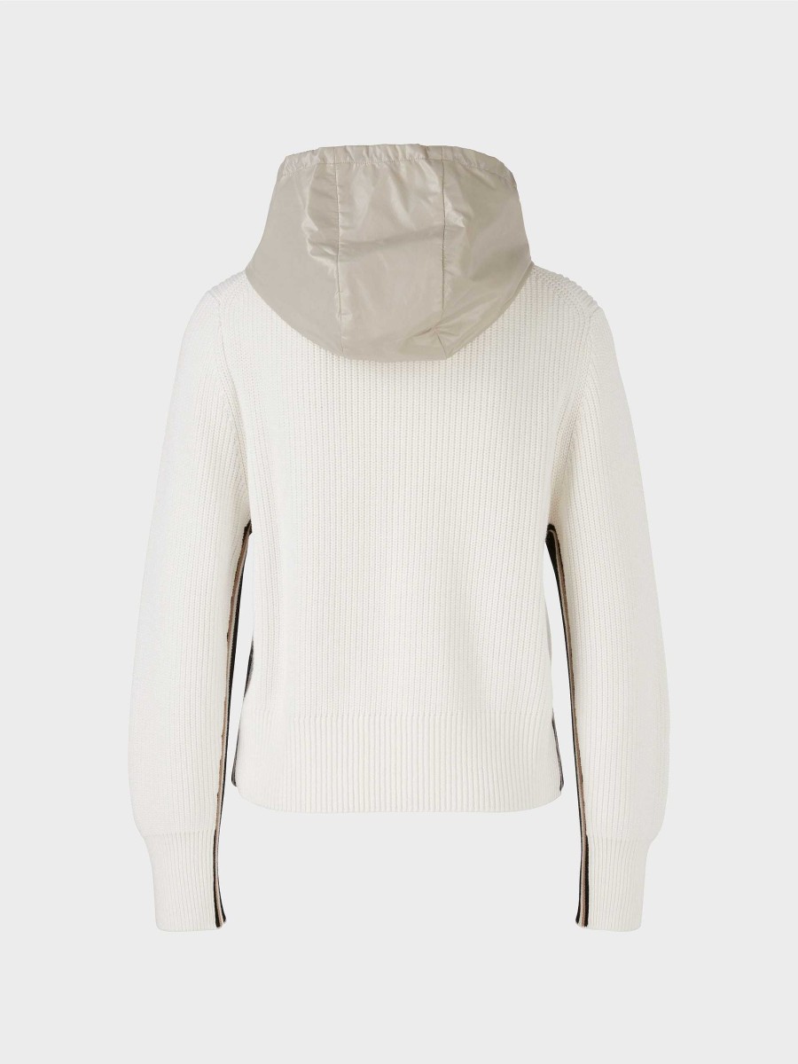 Marc Cain Knitted Cardigan With Sporty Details Knit