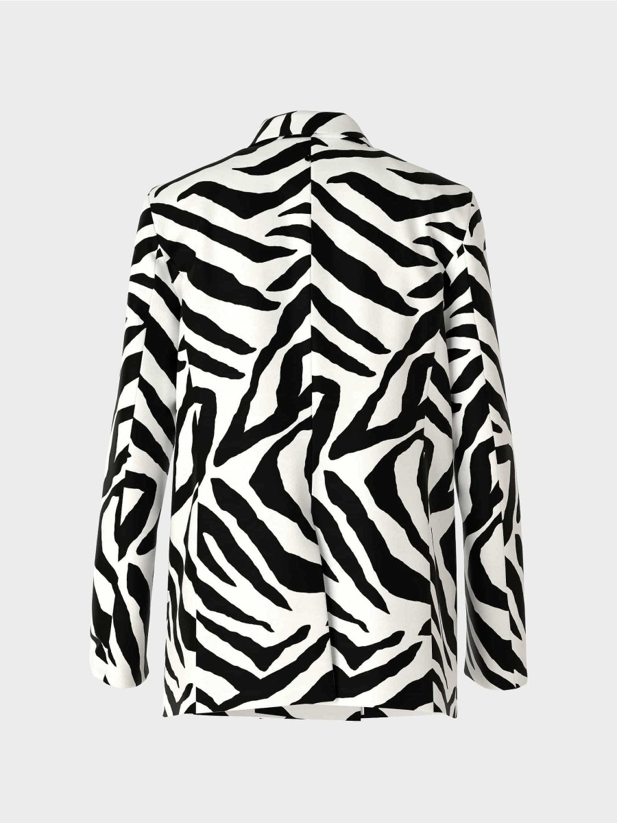 Marc Cain Zebra-Look Blazer Pantsuits