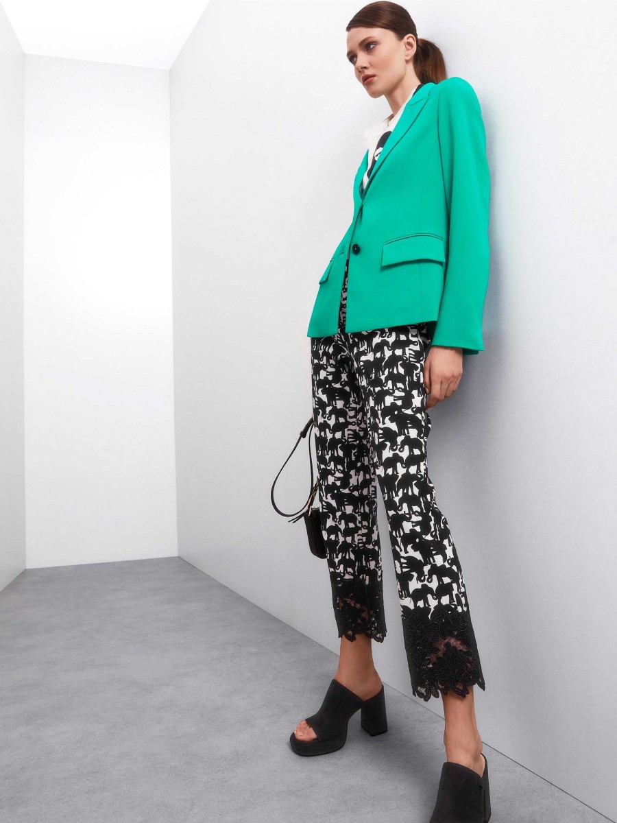 Marc Cain Fatsa Trousers In An Animal Design Pantsuits