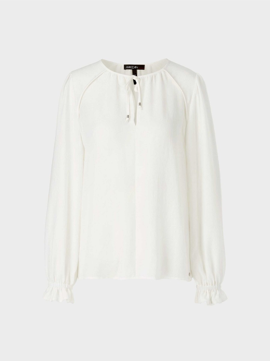 Marc Cain Lightweight Blouse Made From Recycled Polyester Blouses & Tunics