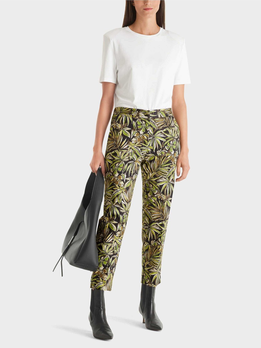 Marc Cain Fushun Trousers With Floral Print Pants