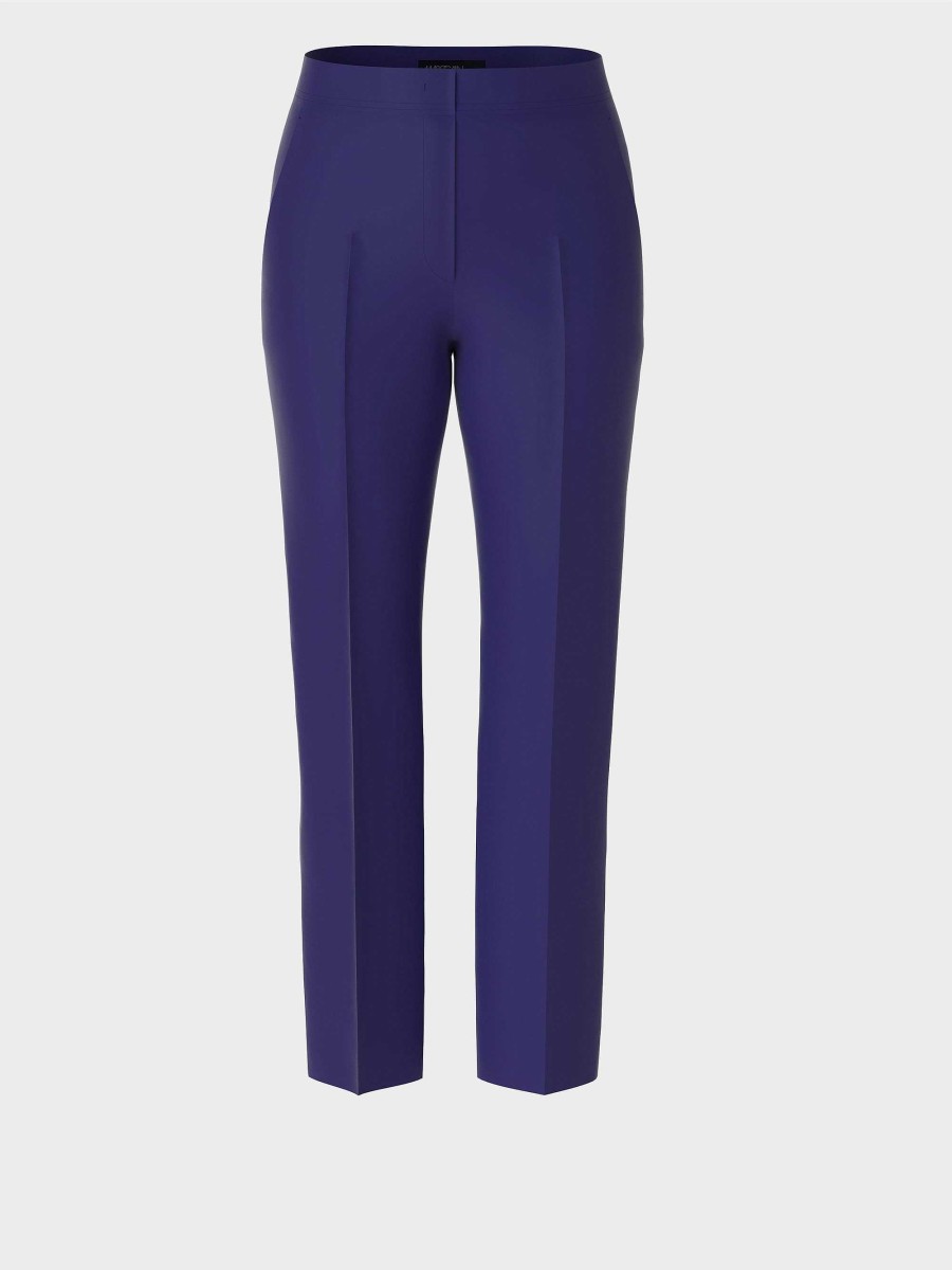 Marc Cain Plain Colored Trousers Flyde Pants