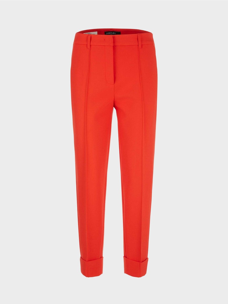 Marc Cain Fordon Trousers With Pleats And Cuffs Pants