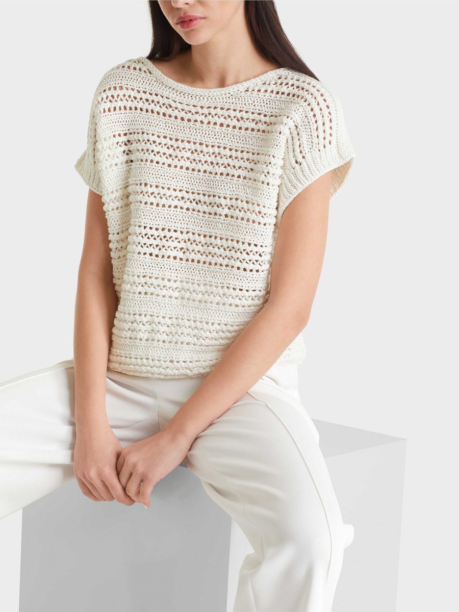 Marc Cain Knitted Sweater Vest "Rethink Together" Sweaters & Sweatshirts