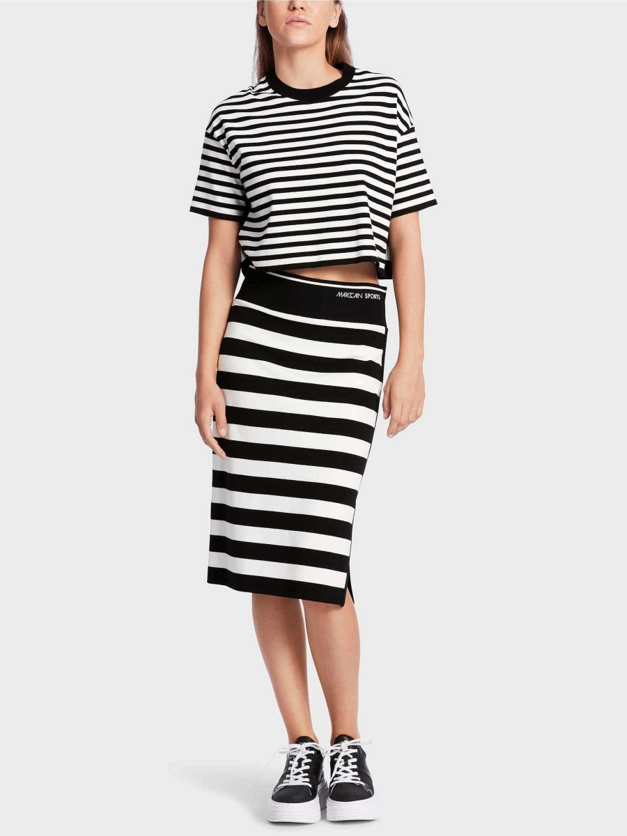 Marc Cain Striped Skirt "Rethink Together" Knit