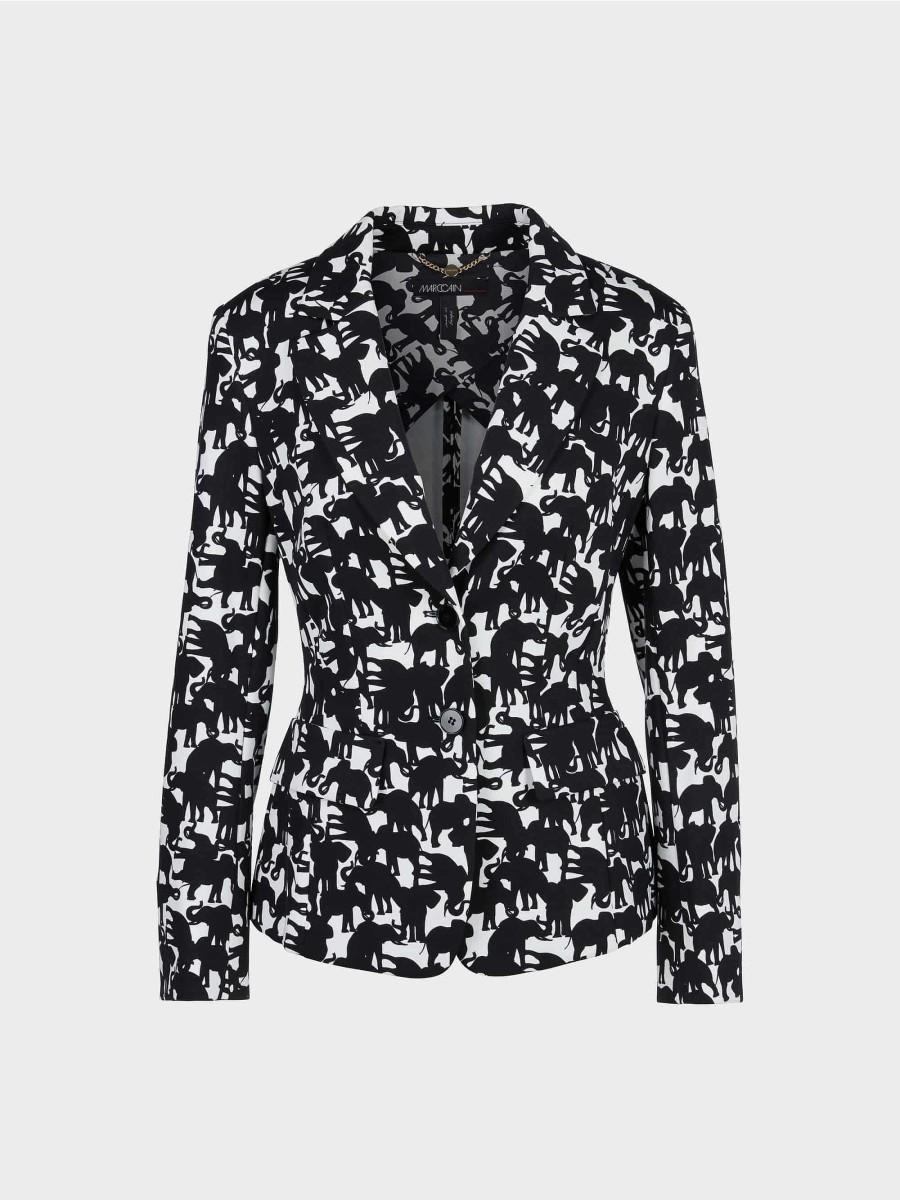 Marc Cain Blazer With Elephant Motif Blazer