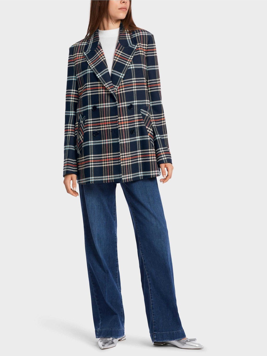 Marc Cain Blazer With Check Pattern Pantsuits