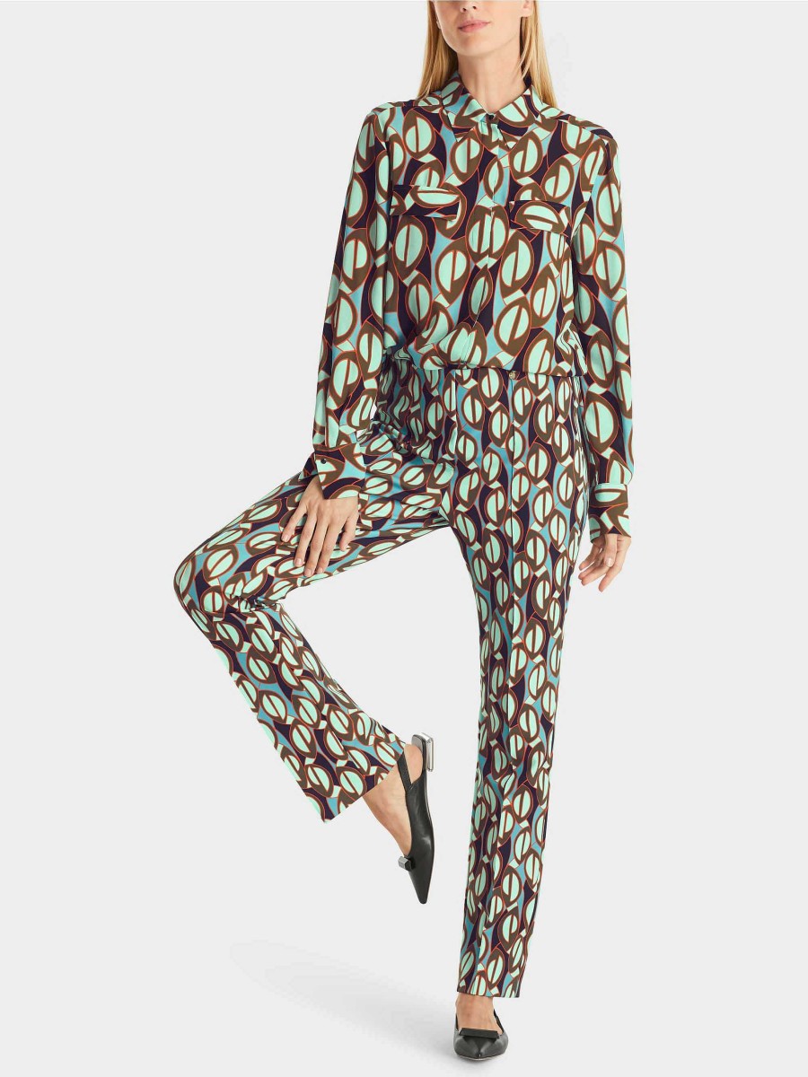 Marc Cain Frederica Trousers With All-Over Print Pants