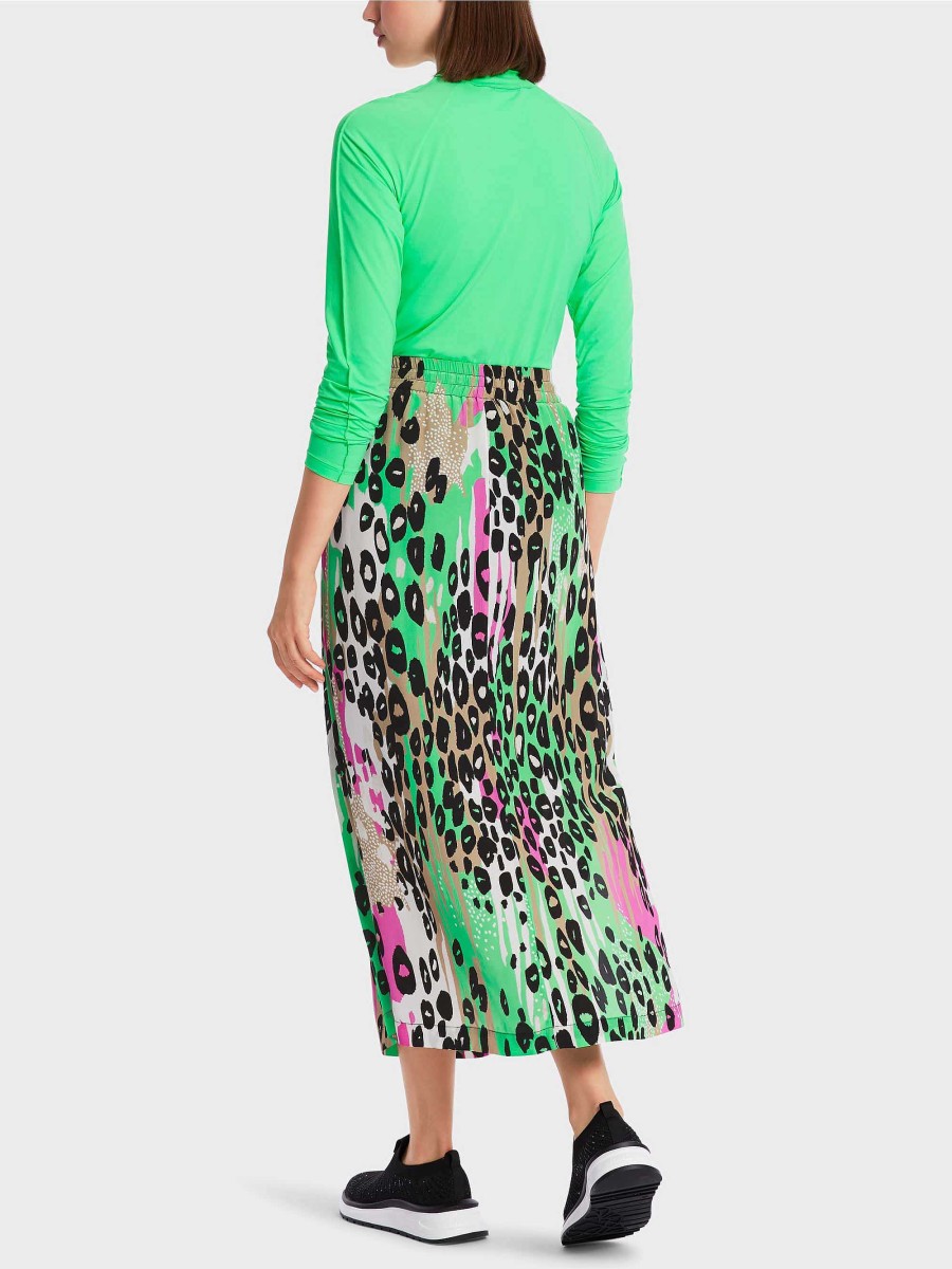 Marc Cain Skirt Made Of Viscose "Rethink Together" Rocke