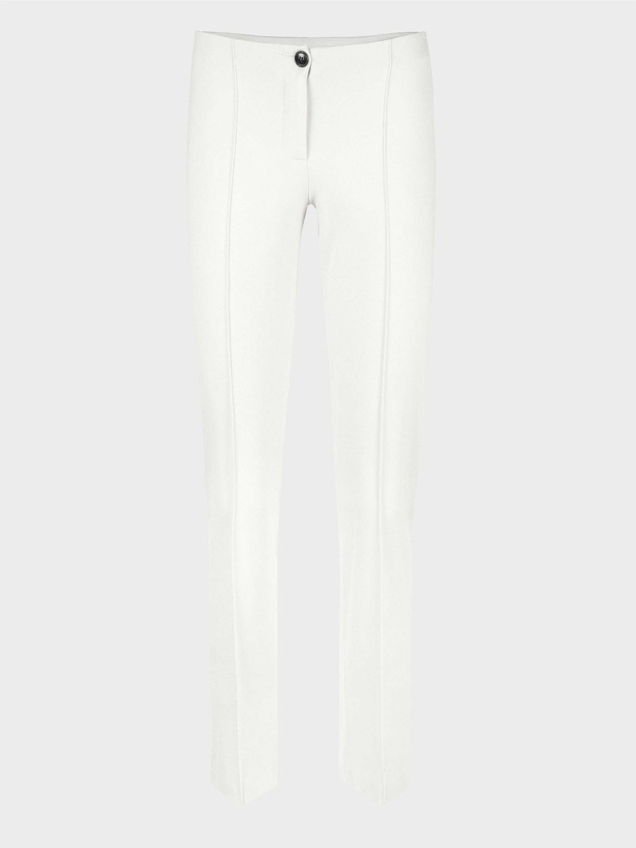 Marc Cain Stretch Trousers With Tucks Pants