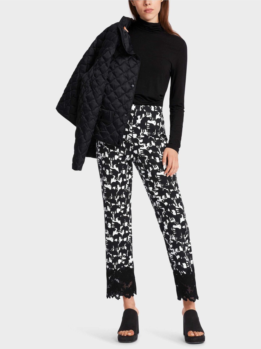 Marc Cain Fatsa Trousers In An Animal Design Pantsuits