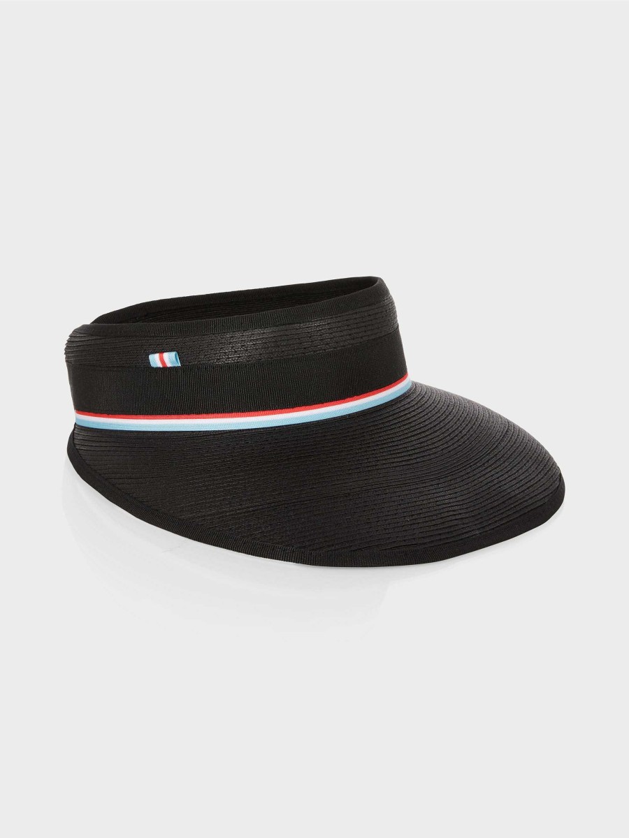 Marc Cain Peaked Cap With Striped Grosgrain Ribbon Accessories