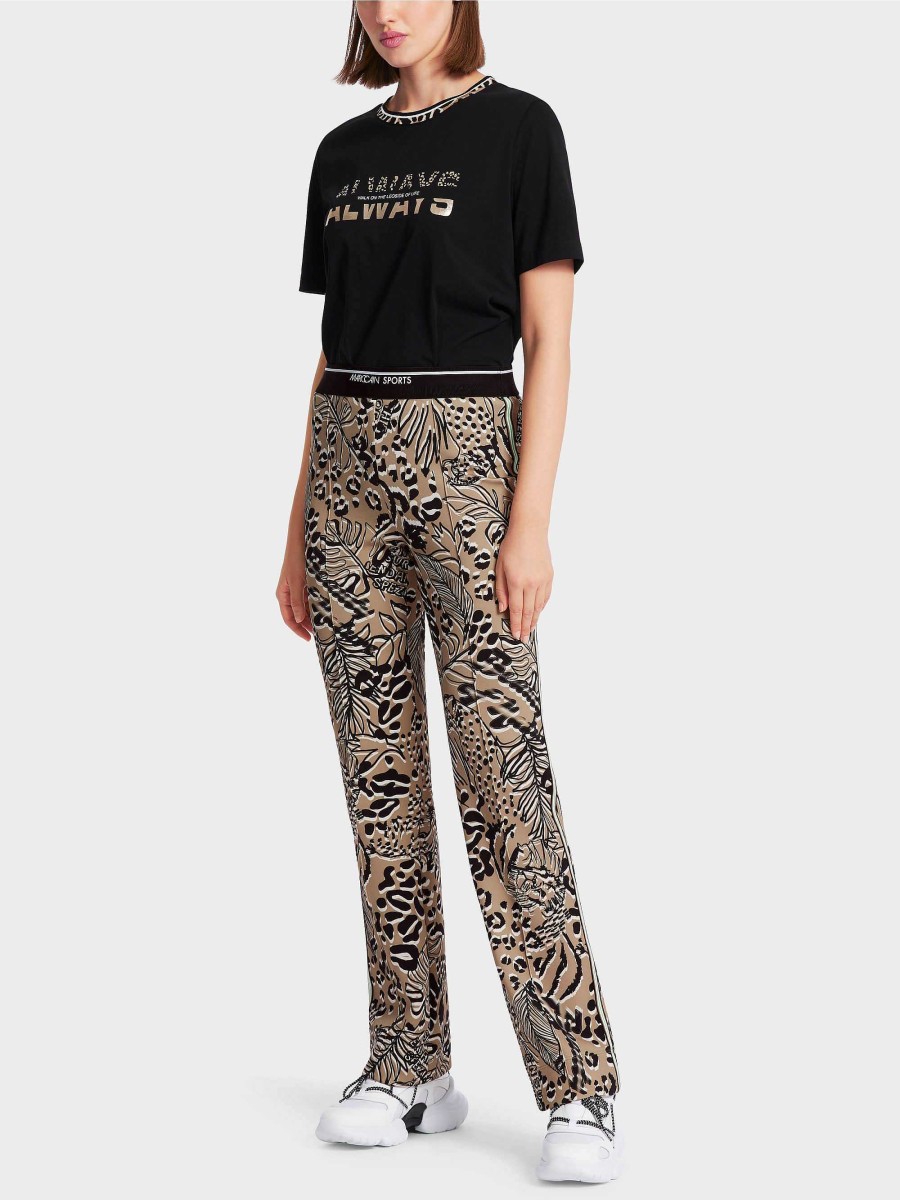 Marc Cain Foshan Trousers With All-Over Print Pants