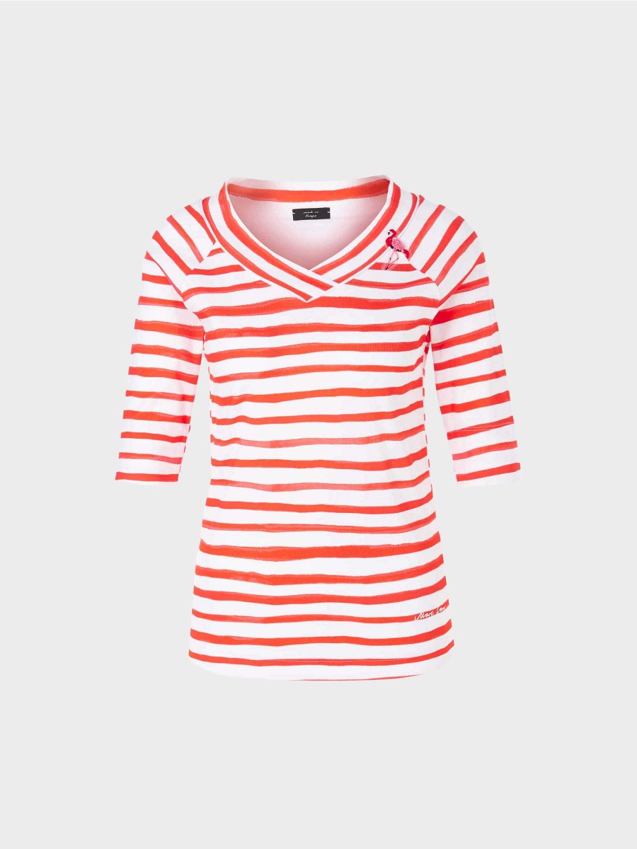 Marc Cain Rethink Together Striped T-Shirt Shirts & Tops