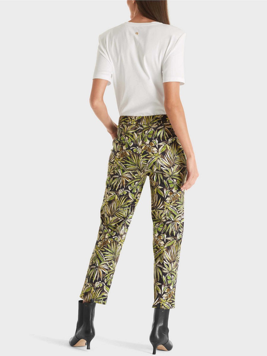 Marc Cain Fushun Trousers With Floral Print Pants