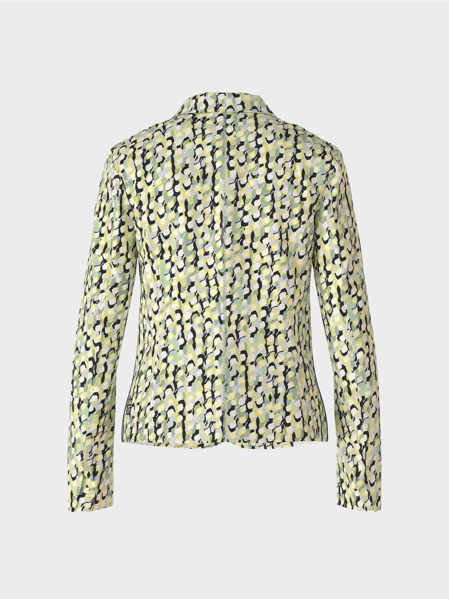 Marc Cain 70Ies Blazer With Graphic All-Over Print Blazer