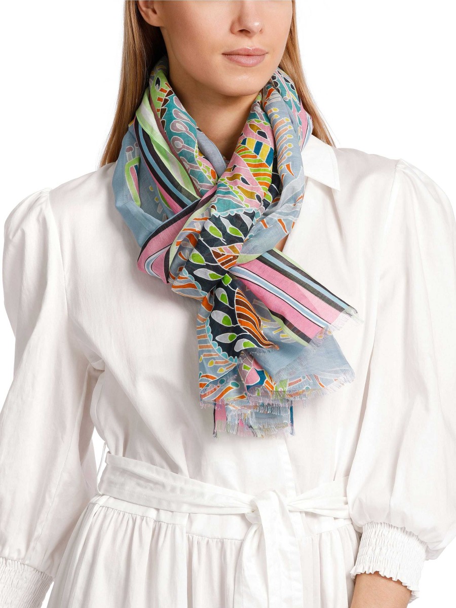 Marc Cain Scarf In Oriental Inspired Print Accessories