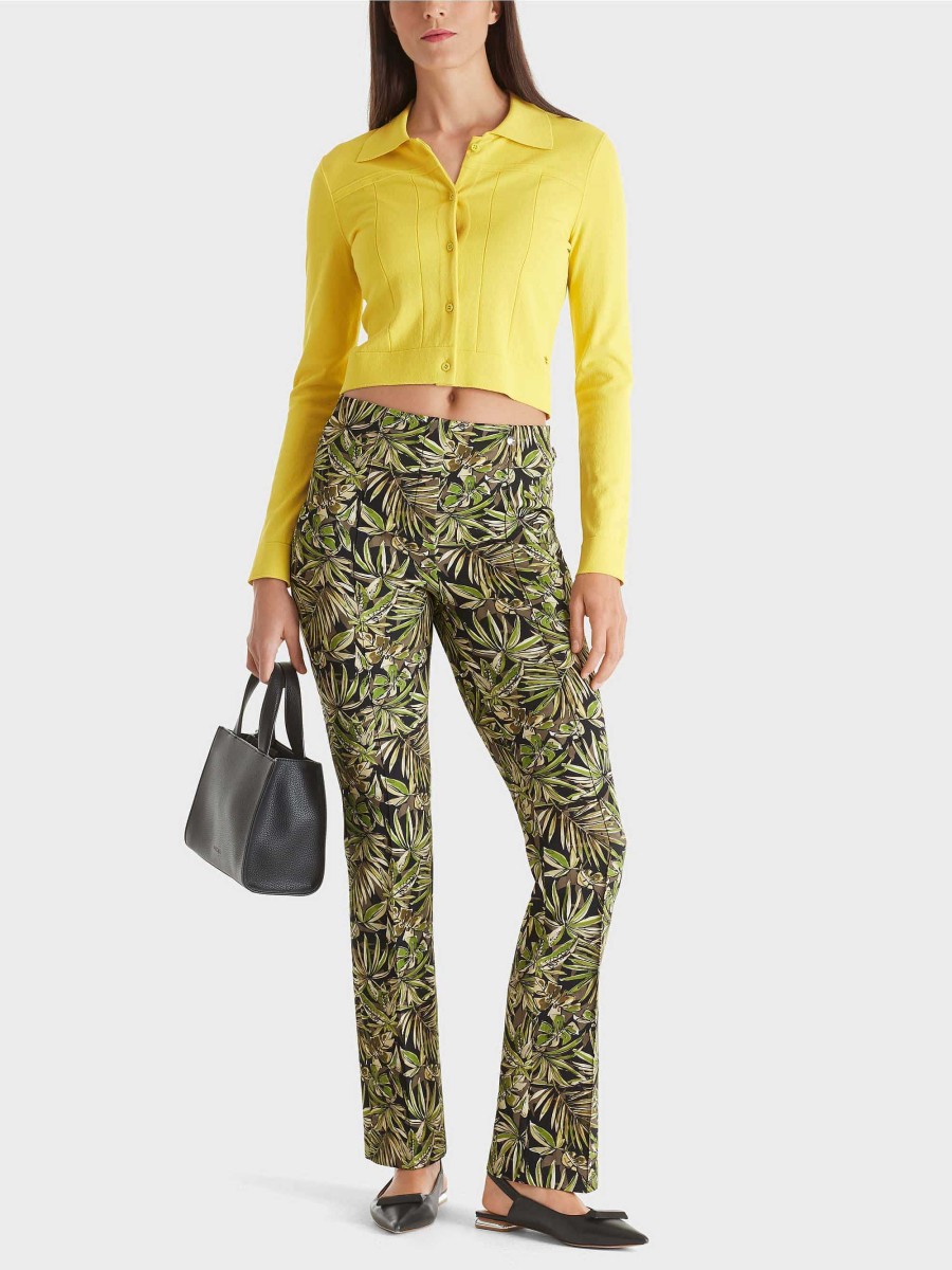 Marc Cain Frederica Trousers With Floral Print Pants