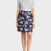 Marc Cain Swan Print Mini Skirt Rocke