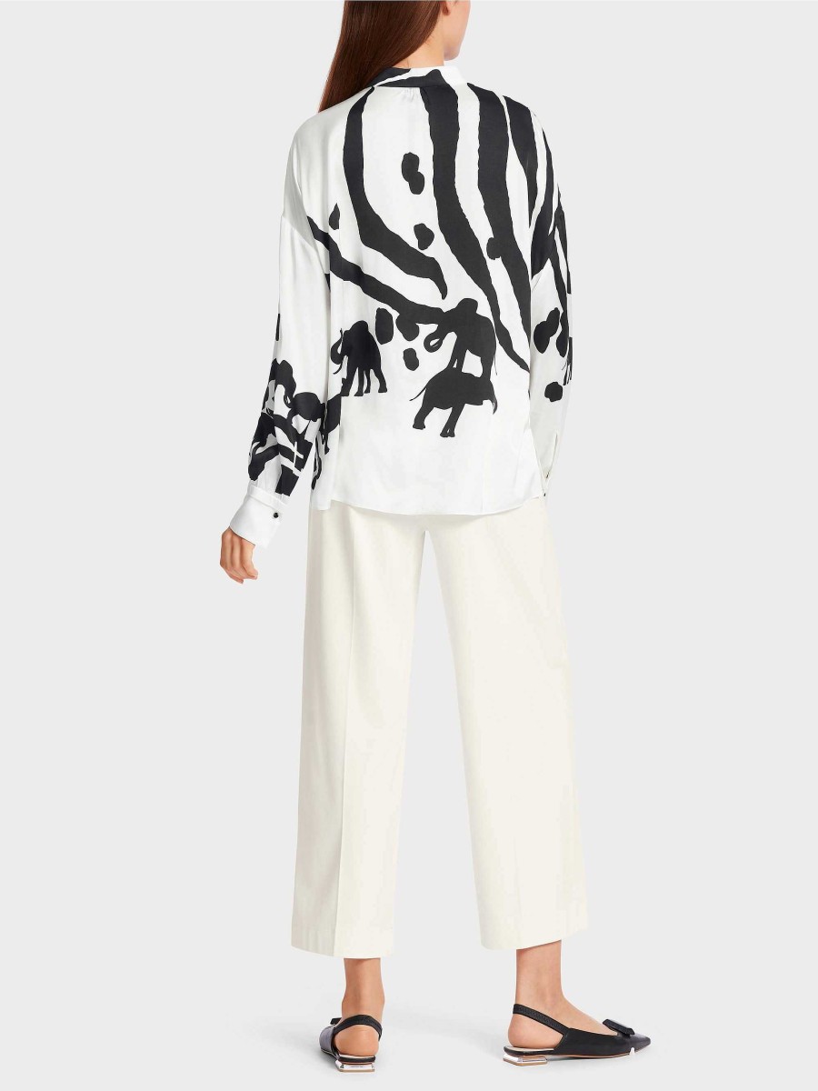 Marc Cain Blouse In An Animal Design Blouses & Tunics