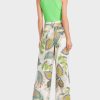 Marc Cain Model Wichita Printed Pleated Trousers Pantsuits