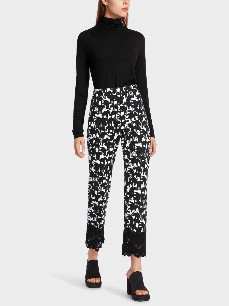 Marc Cain Fatsa Trousers In An Animal Design Pants