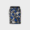 Marc Cain Body-Hugging Skirt With A Floral Print Rocke