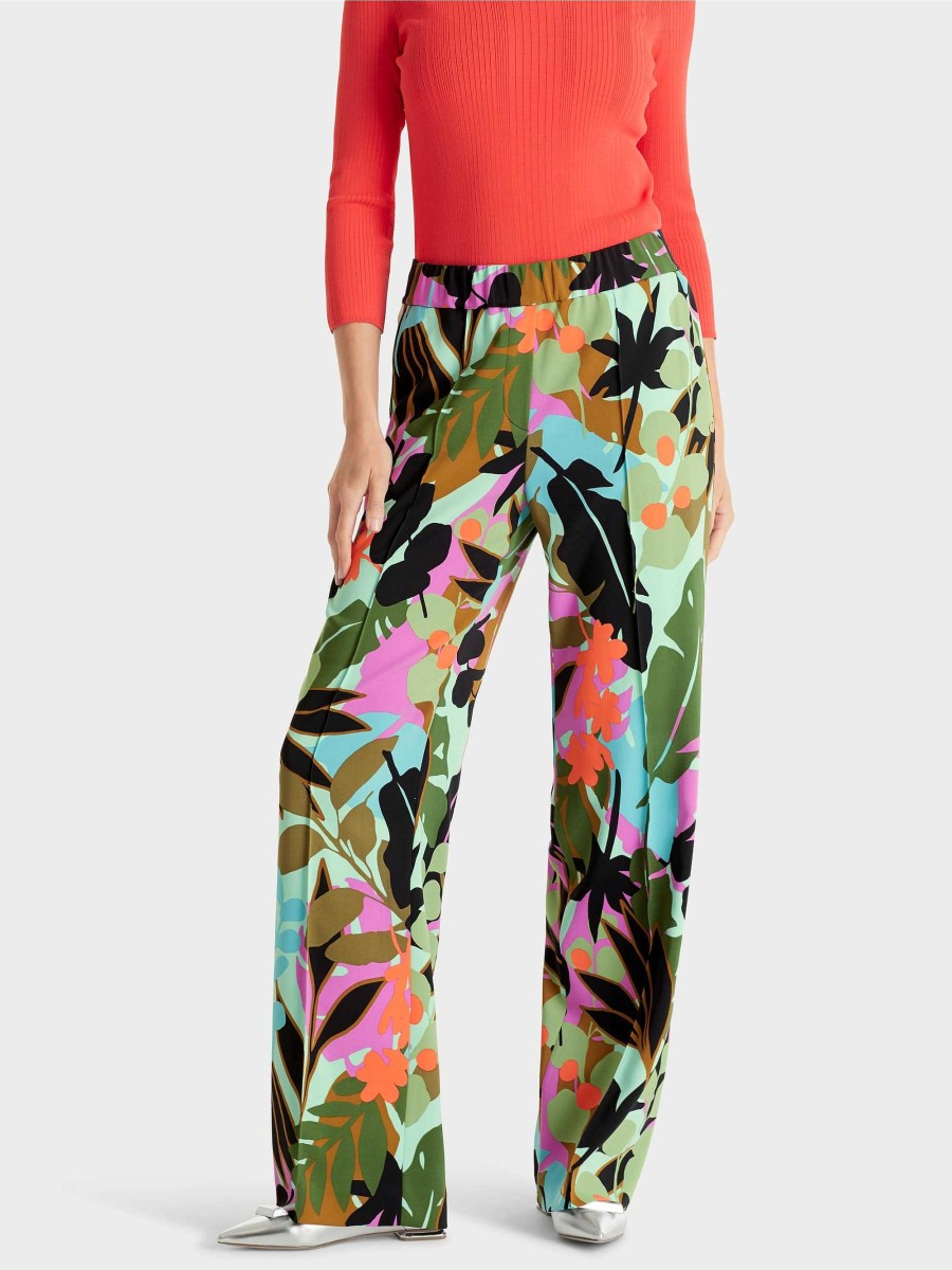 Marc Cain Washington Trousers - With All-Over Print Pantsuits