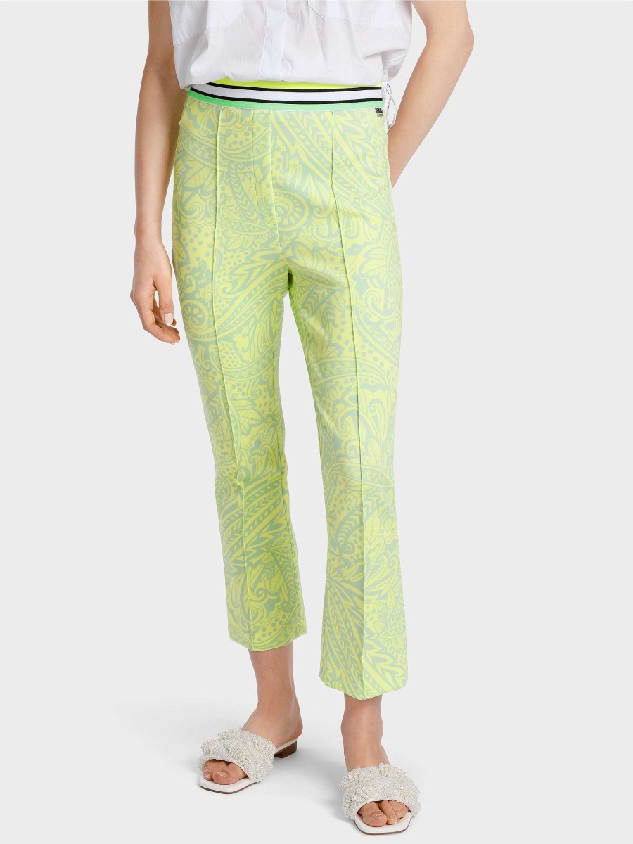 Marc Cain Model Frederica Trousers In Paisley Print Pants