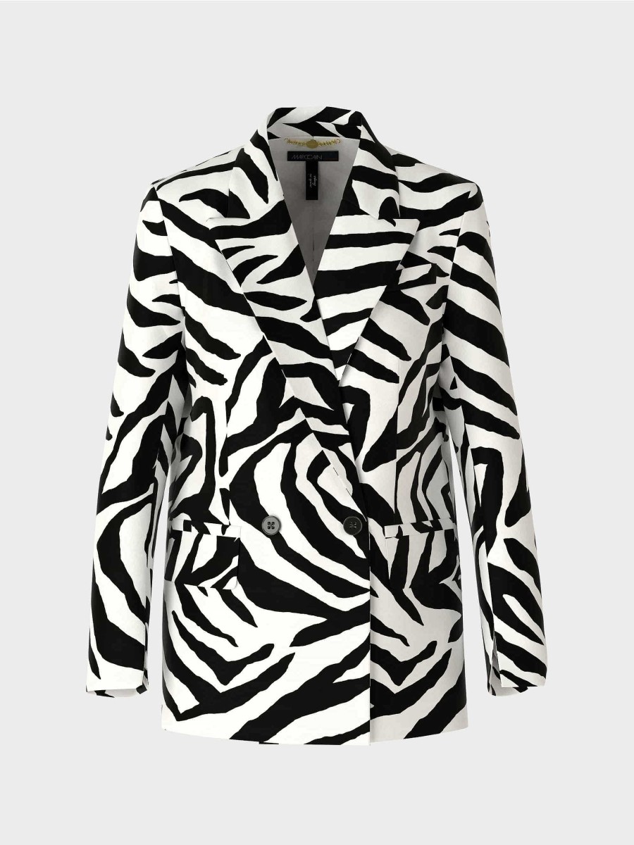 Marc Cain Zebra-Look Blazer Pantsuits