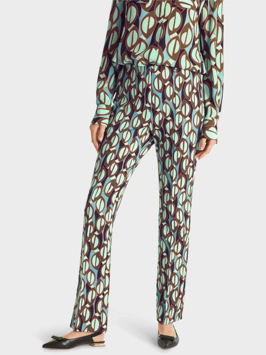 Marc Cain Frederica Trousers With All-Over Print Pants