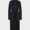 Marc Cain Trench Coat Knitted In Germany Knit