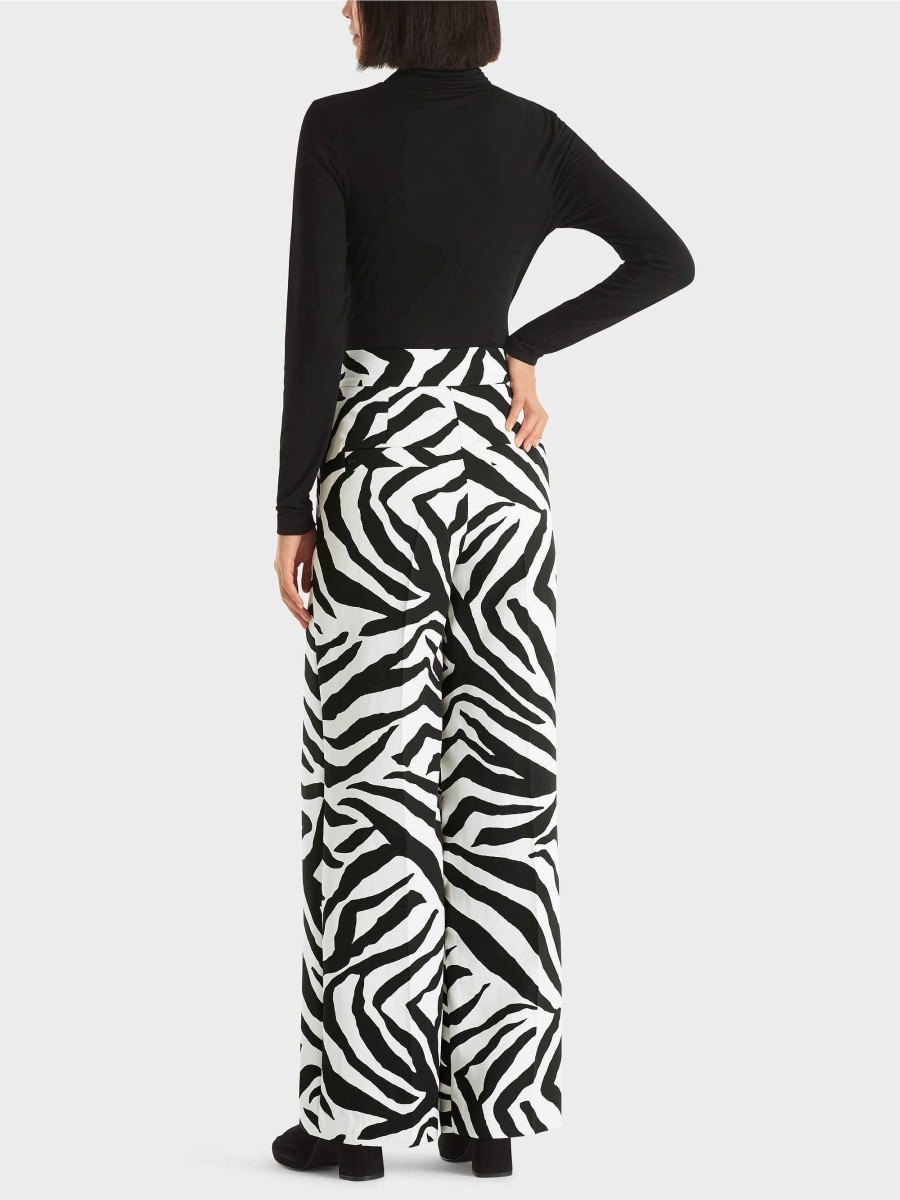 Marc Cain Trousers In A Zebra Design Pants