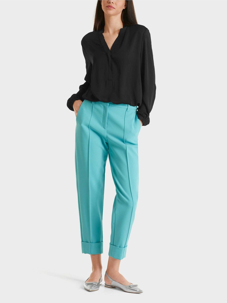 Marc Cain Fordon Trousers With Pleats And Cuffs Pants