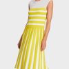 Marc Cain Striped Dress Knitted In Germany Knit