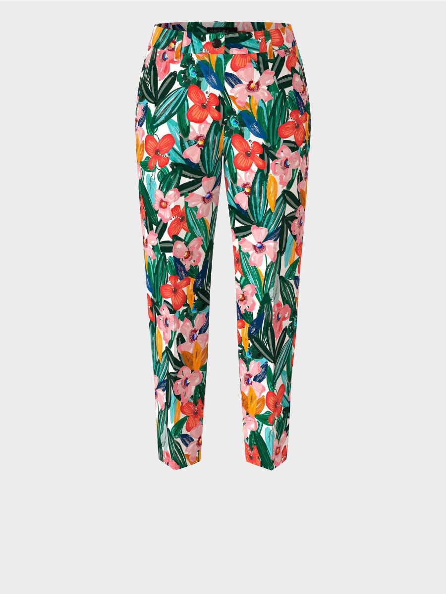 Marc Cain Franca Model In A Floral Design Pants