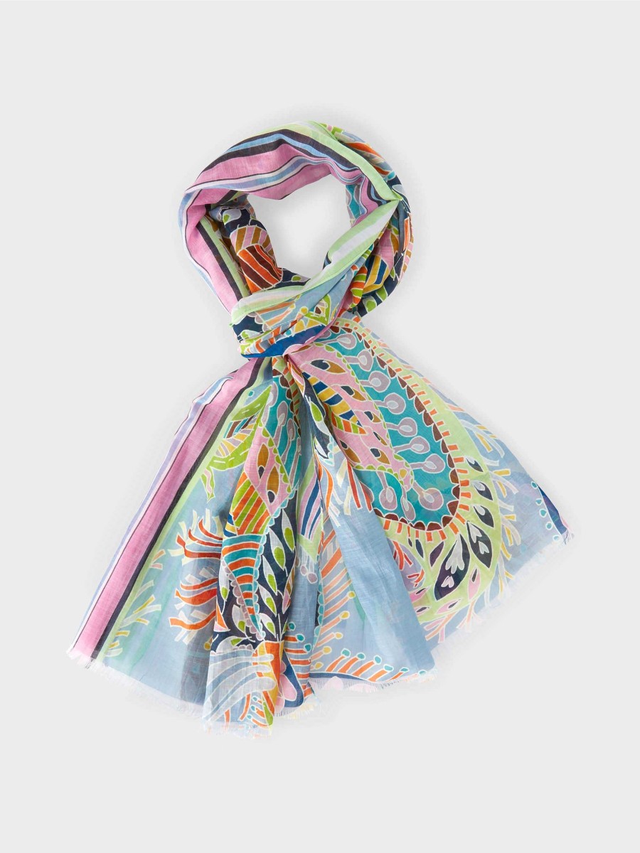 Marc Cain Scarf In Oriental Inspired Print Accessories