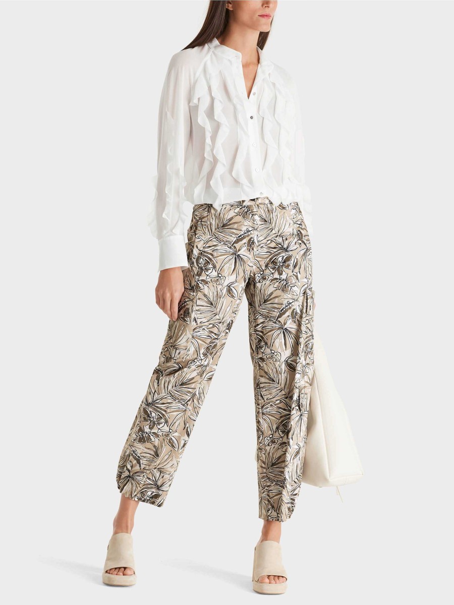 Marc Cain Renton Cargo Pants With Floral Print Pants