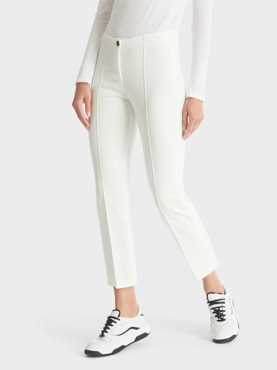 Marc Cain Stretch Trousers With Tucks Pants