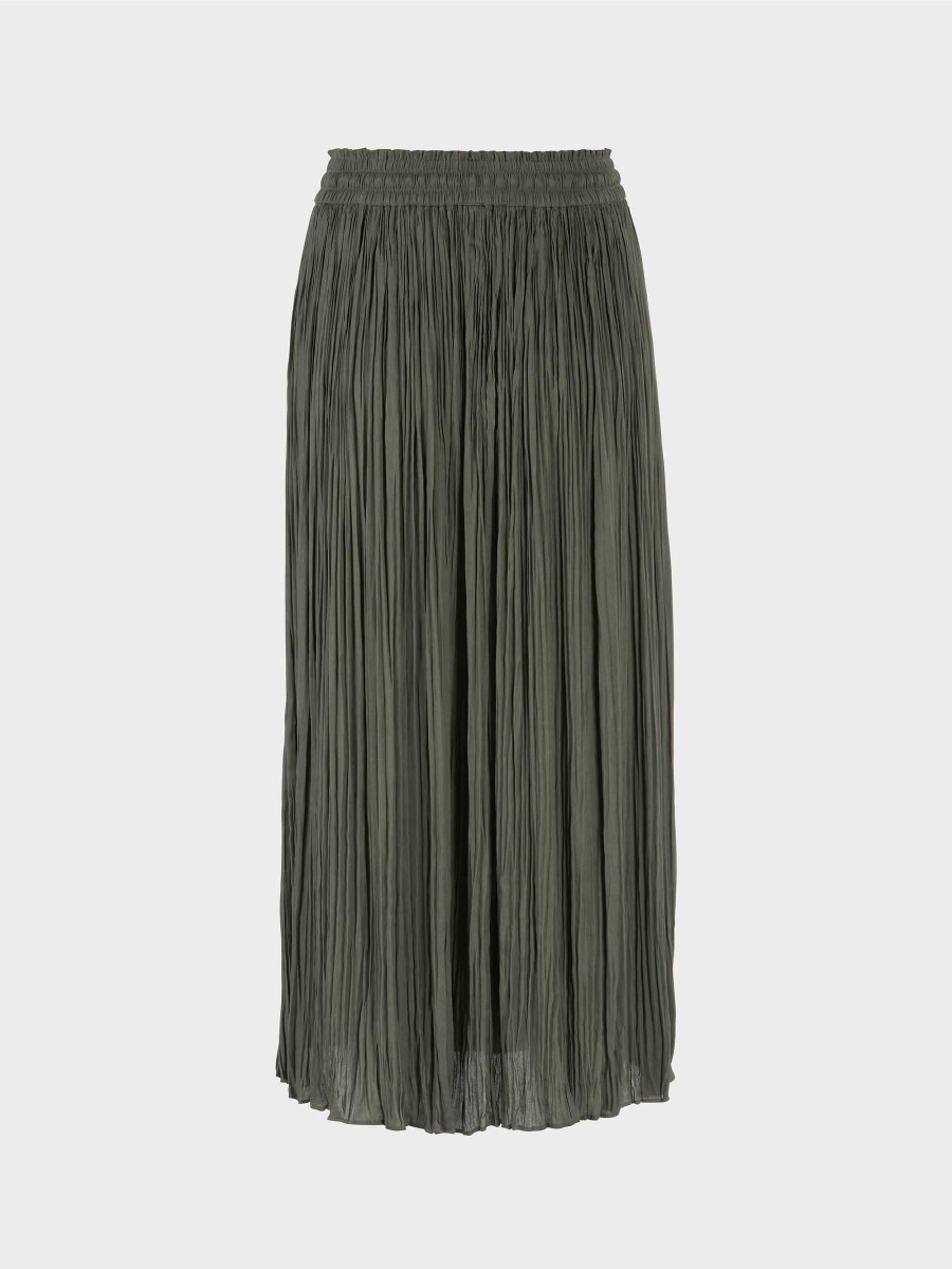 Marc Cain Midi-Length Skirt With Pleats Rocke