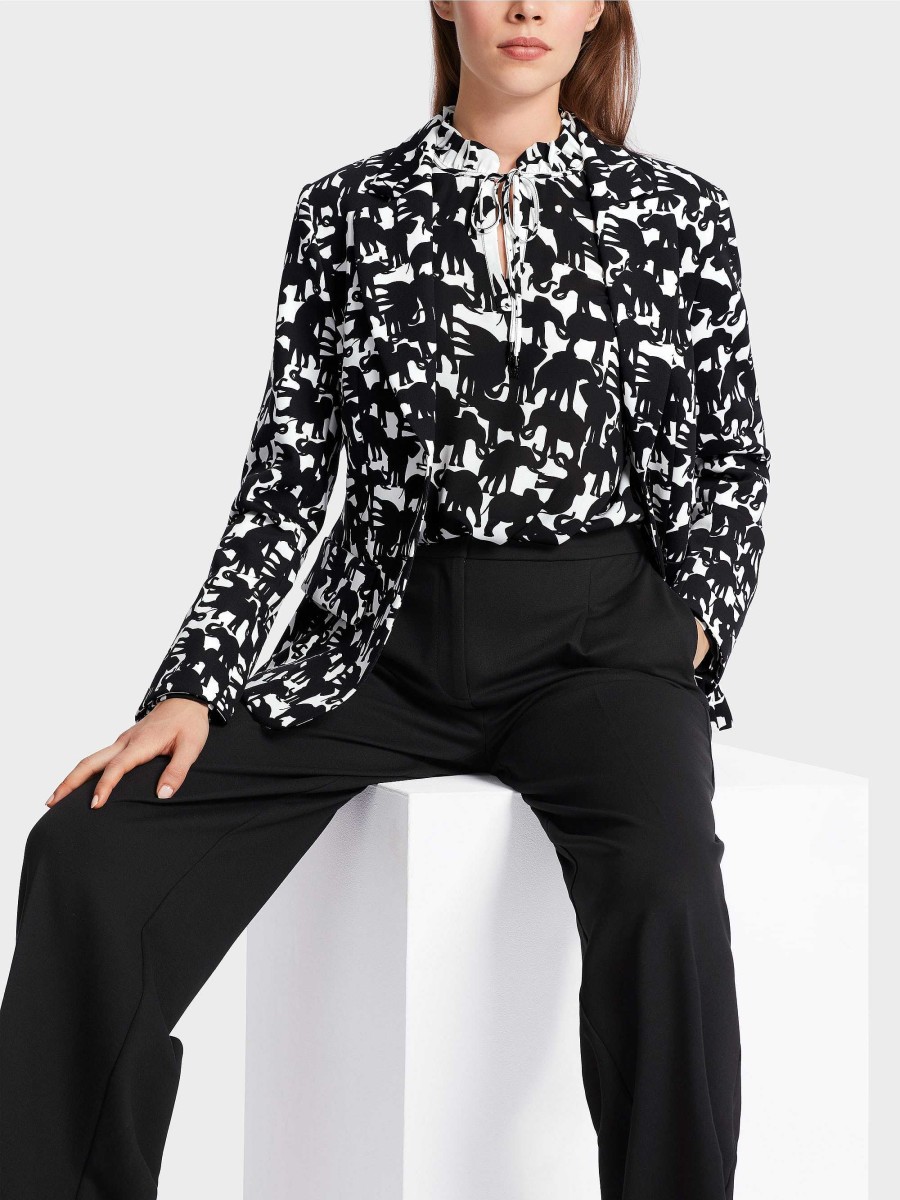 Marc Cain Blazer With Elephant Motif Pantsuits