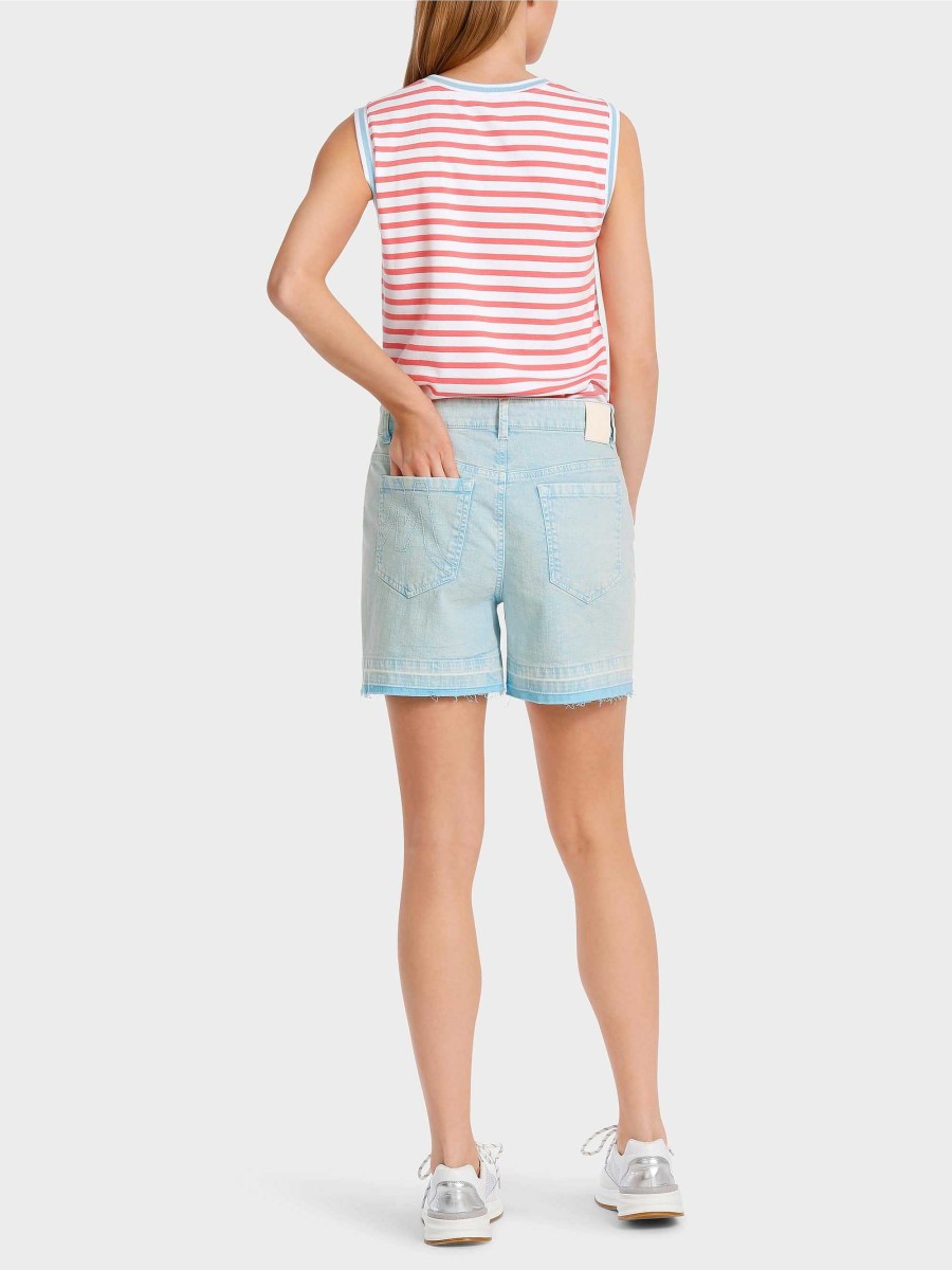 Marc Cain Plain Colored "Rethink Together" Shorts Pants