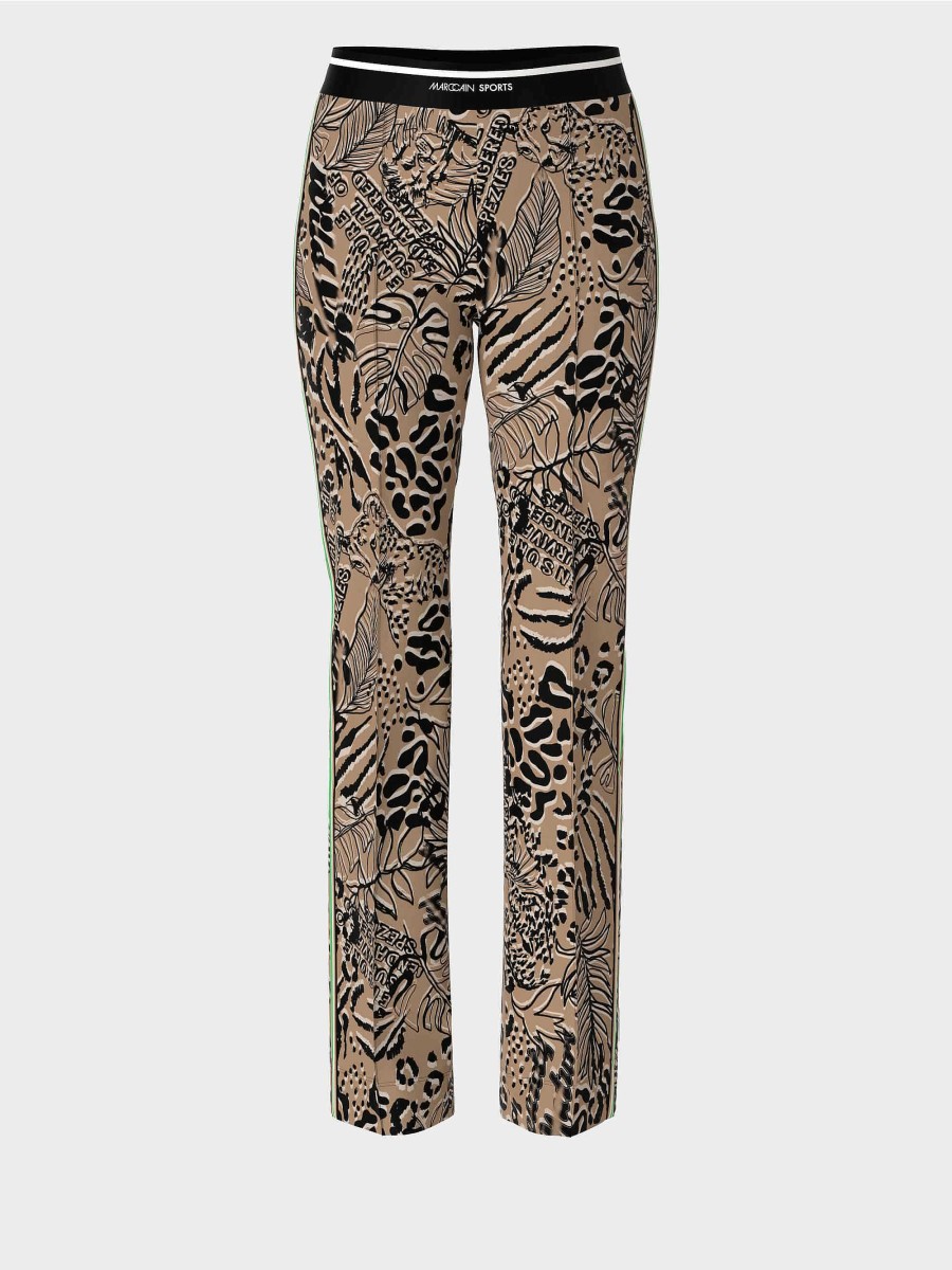 Marc Cain Foshan Trousers With All-Over Print Pants